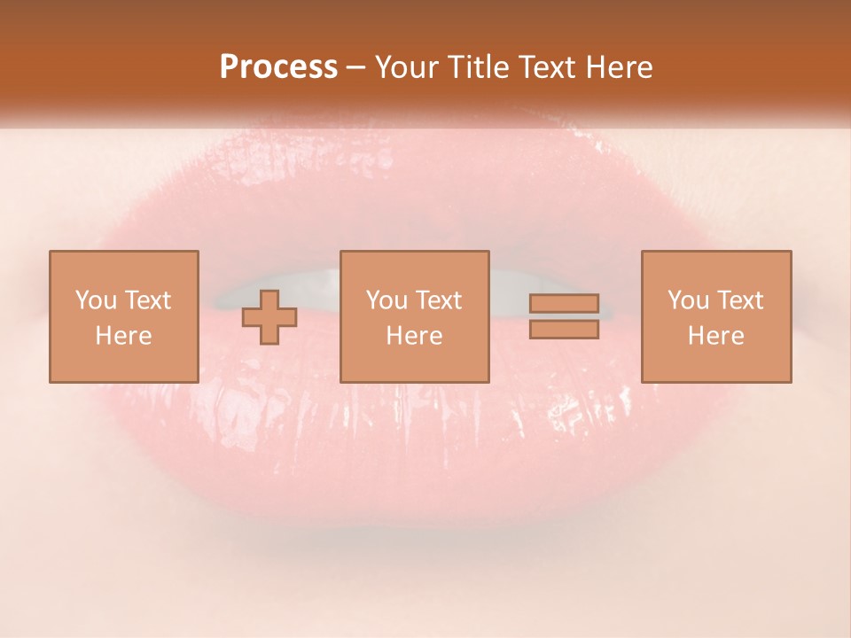 Female Lips PowerPoint Template