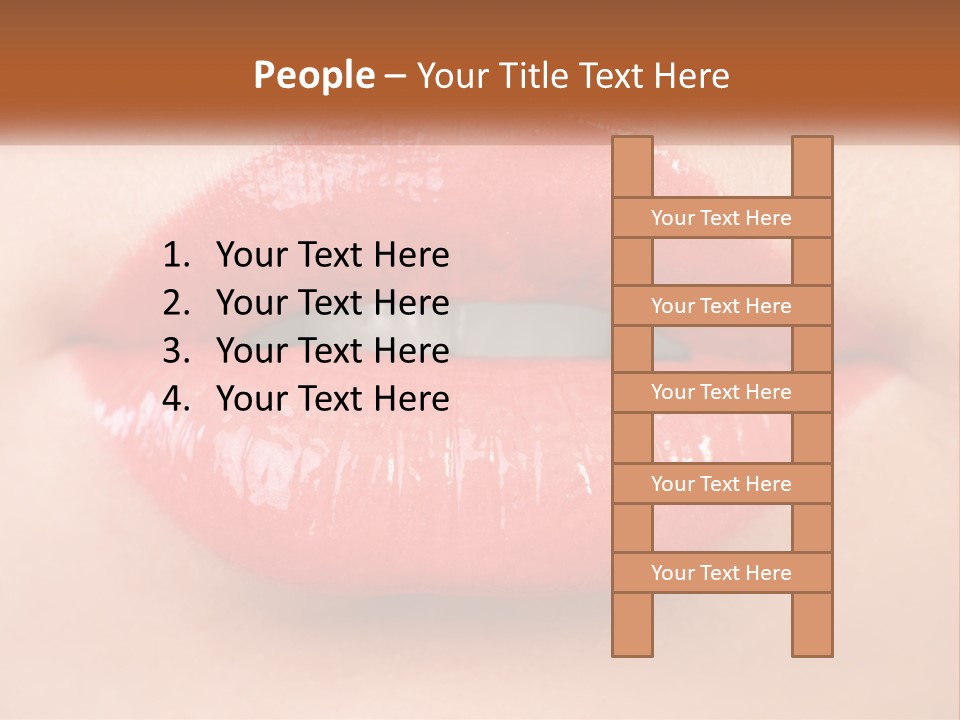 Female Lips PowerPoint Template