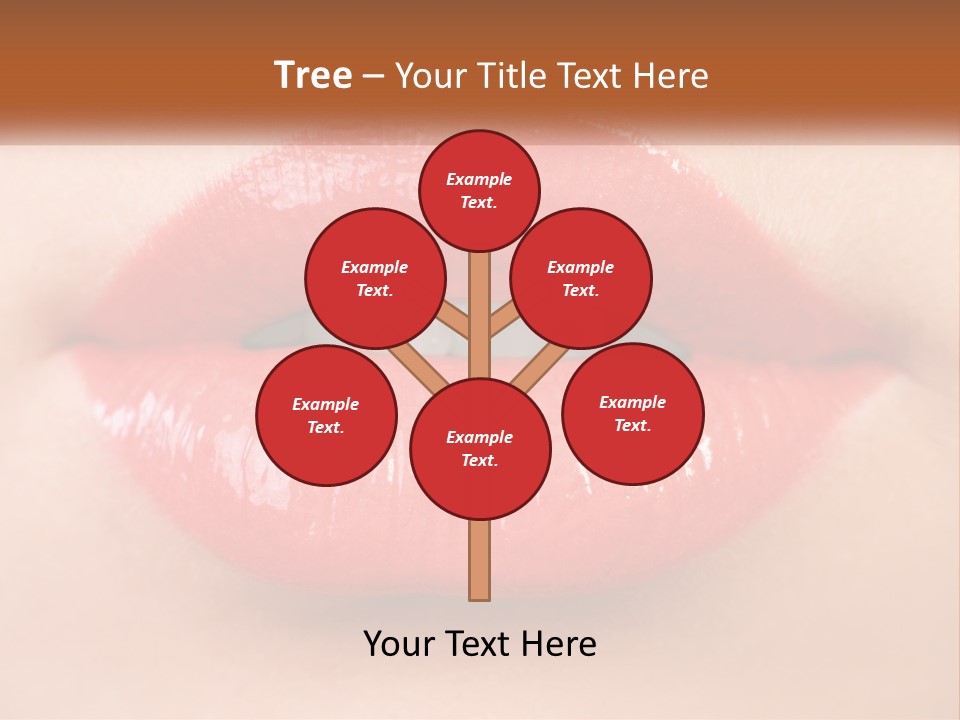 Female Lips PowerPoint Template