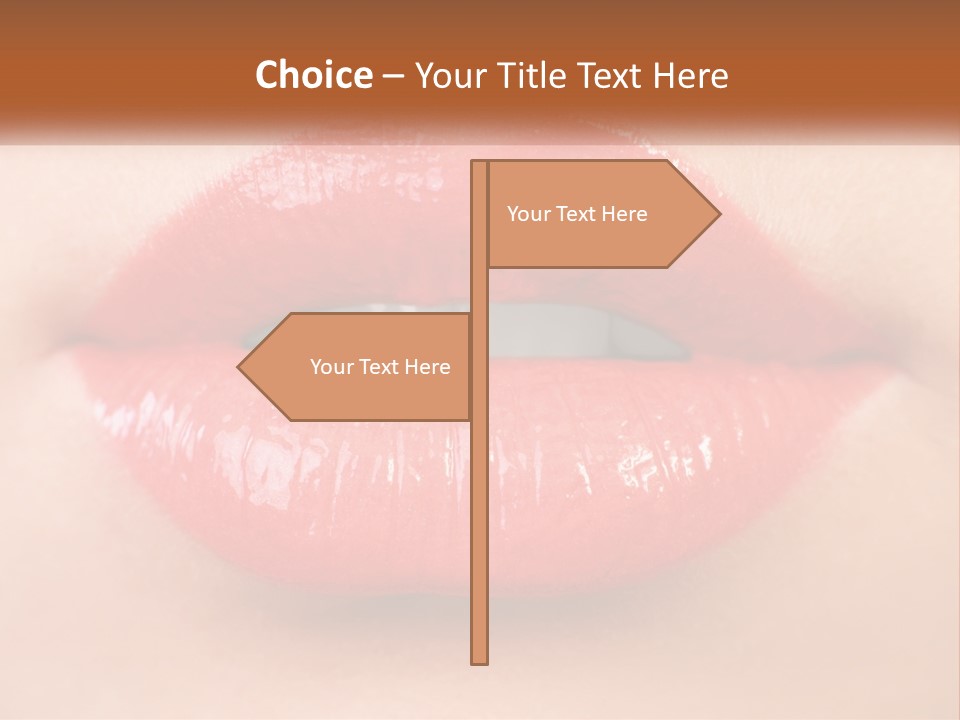 Female Lips PowerPoint Template