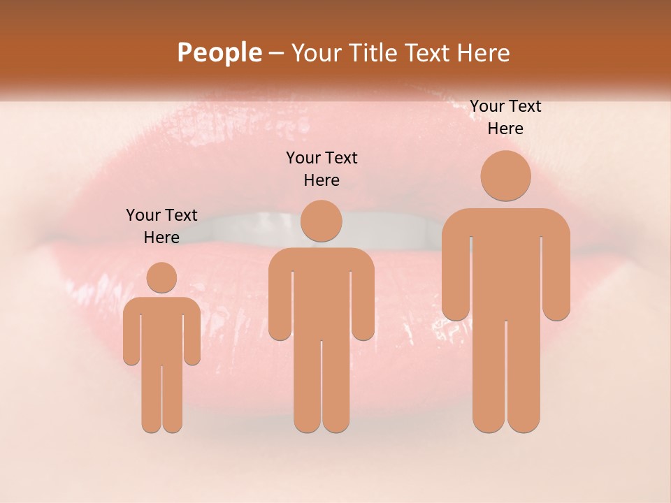 Female Lips PowerPoint Template