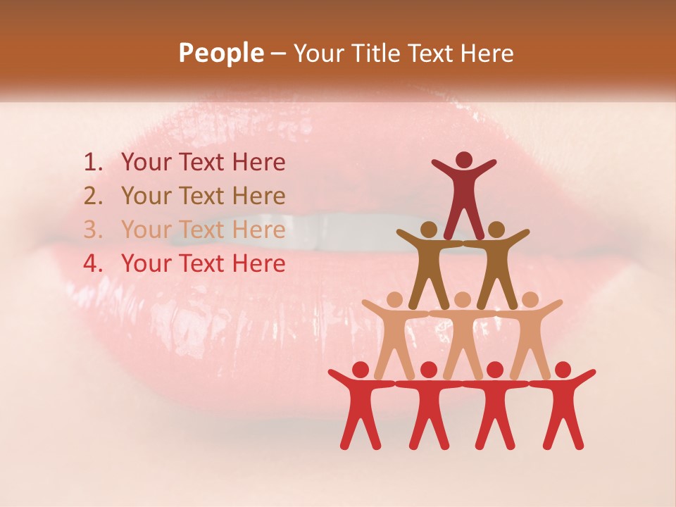Female Lips PowerPoint Template