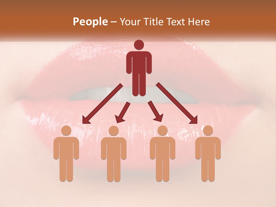 Female Lips PowerPoint Template