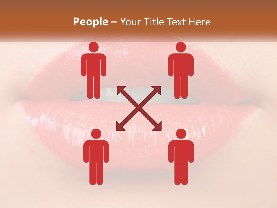 Female Lips PowerPoint Template