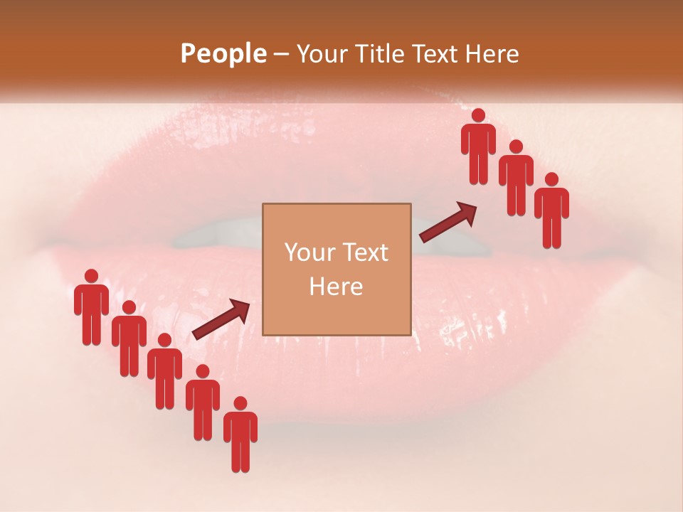 Female Lips PowerPoint Template