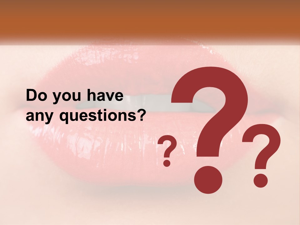 Female Lips PowerPoint Template