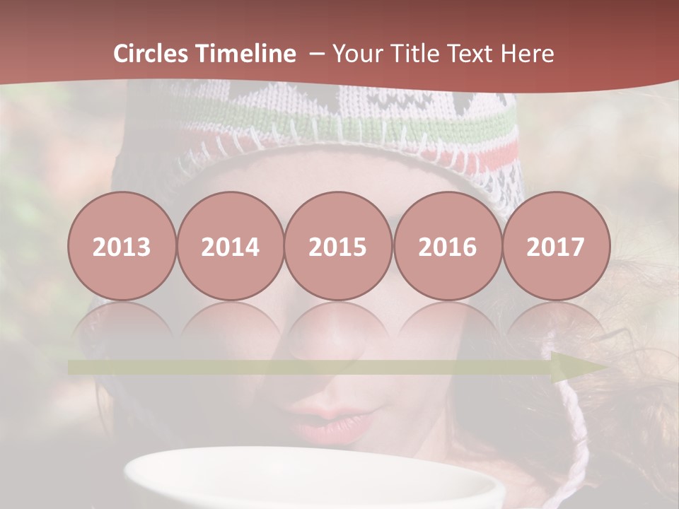 Woman Drinking Tea PowerPoint Template