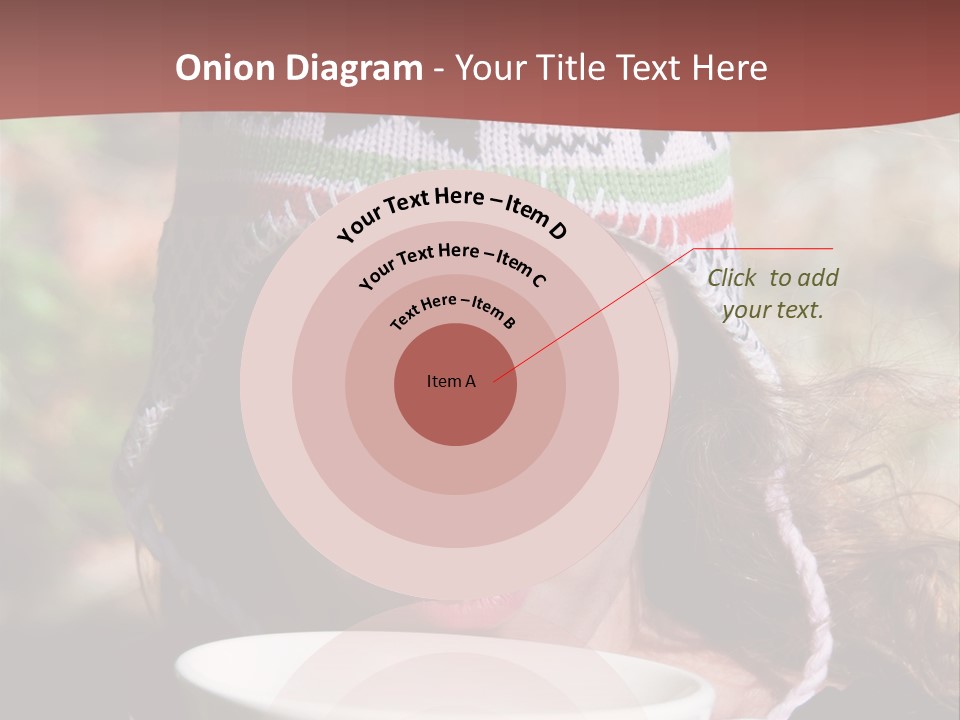 Woman Drinking Tea PowerPoint Template