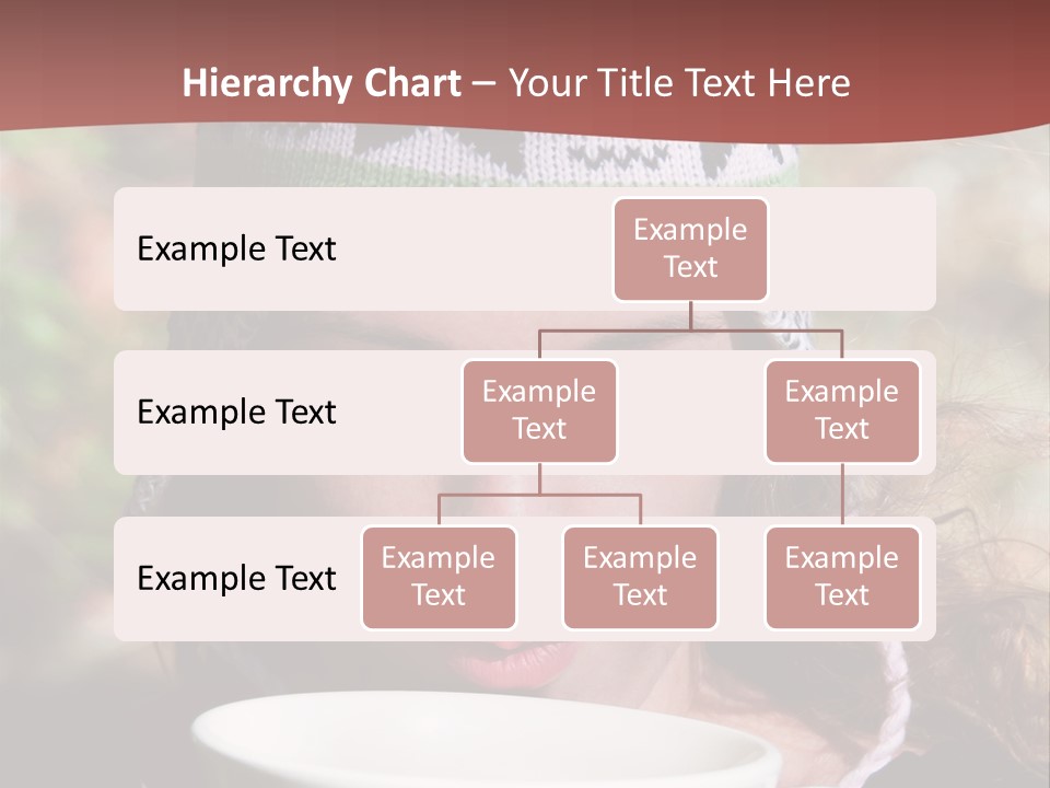 Woman Drinking Tea PowerPoint Template