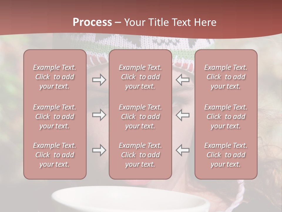 Woman Drinking Tea PowerPoint Template