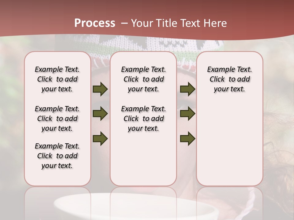 Woman Drinking Tea PowerPoint Template