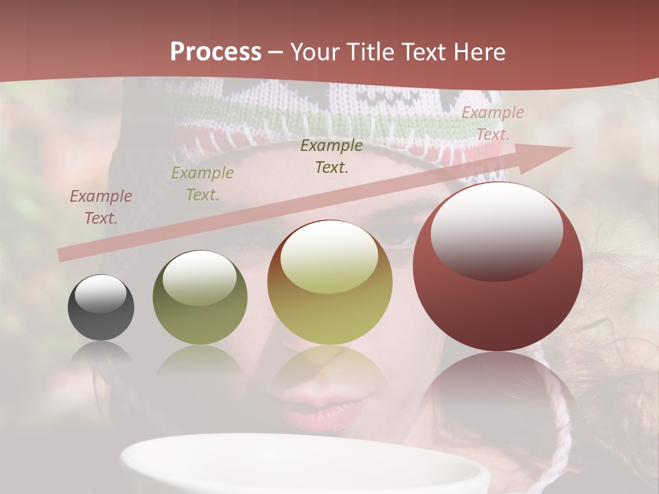 Woman Drinking Tea PowerPoint Template