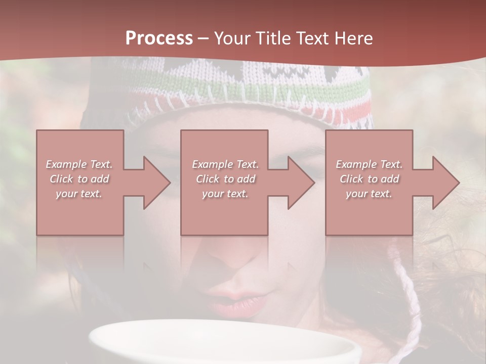 Woman Drinking Tea PowerPoint Template