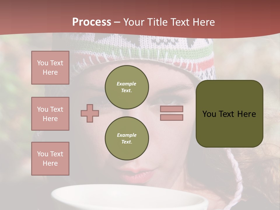 Woman Drinking Tea PowerPoint Template