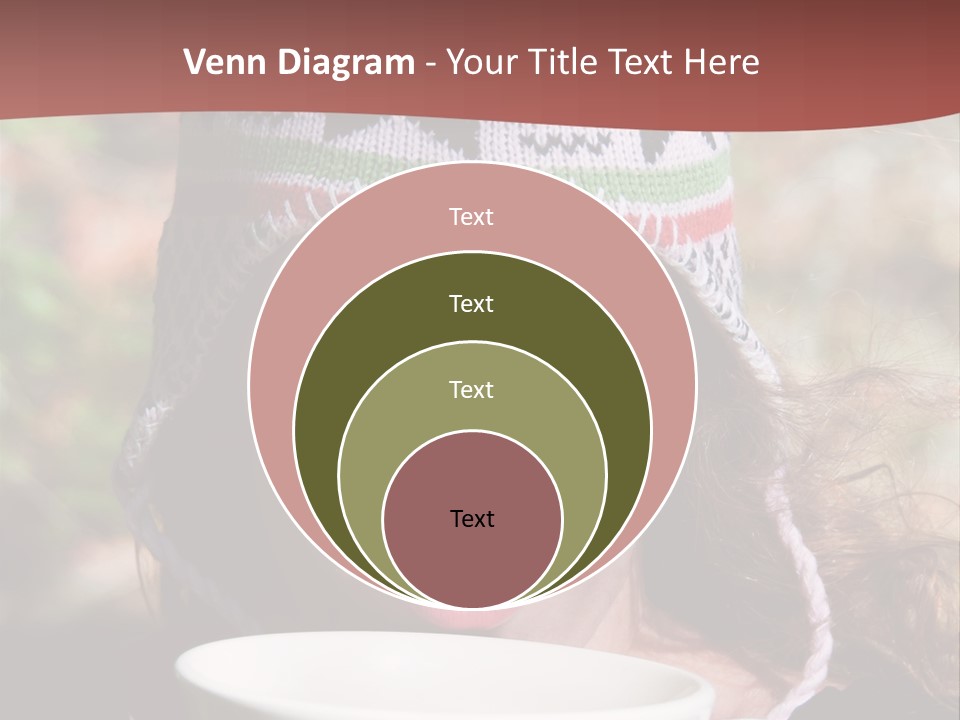 Woman Drinking Tea PowerPoint Template