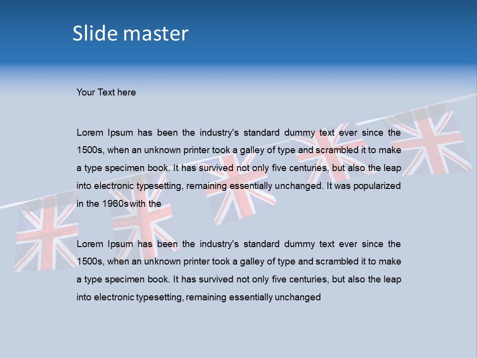 Flags Of Britain PowerPoint Template