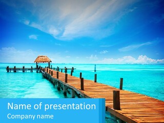 Pier By The Sea PowerPoint Template