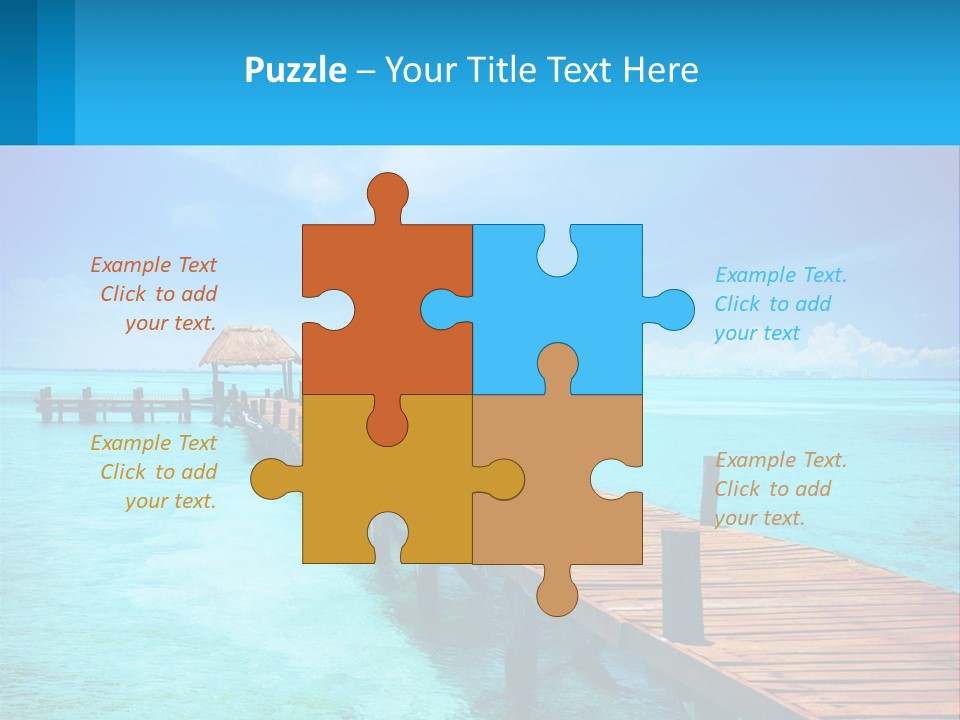 Pier By The Sea PowerPoint Template