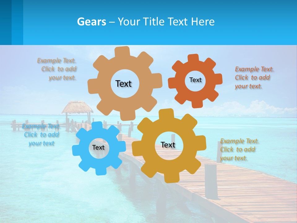 Pier By The Sea PowerPoint Template