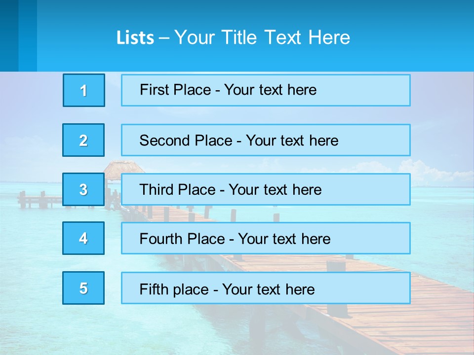 Pier By The Sea PowerPoint Template