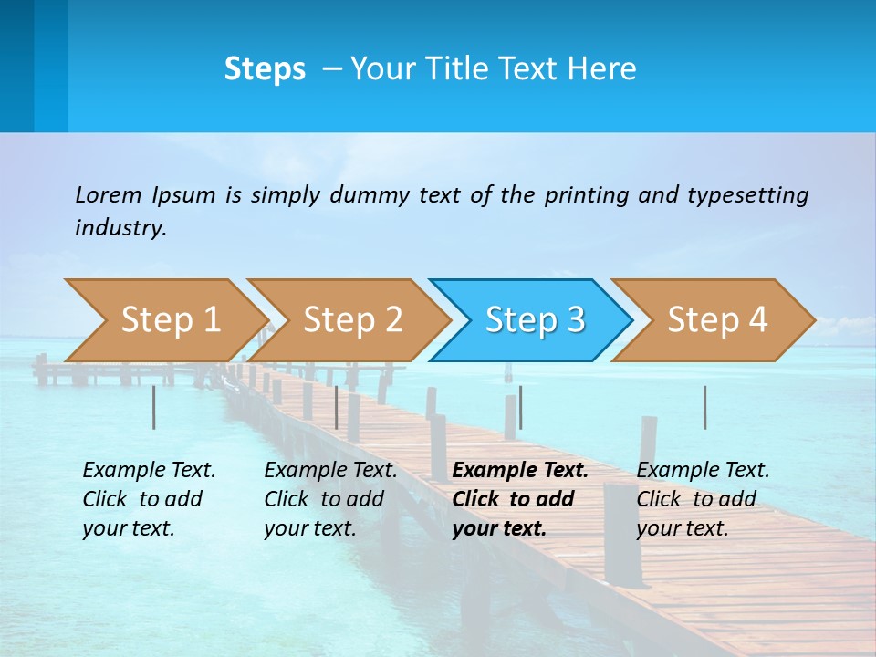 Pier By The Sea PowerPoint Template