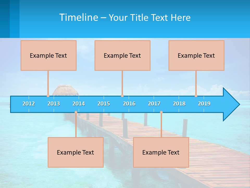 Pier By The Sea PowerPoint Template