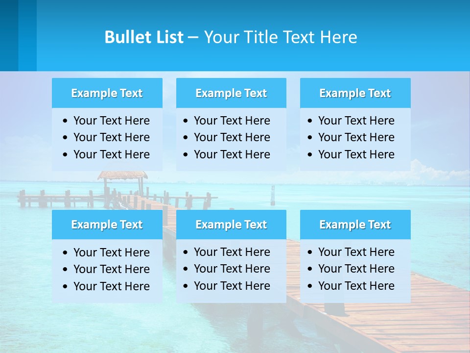 Pier By The Sea PowerPoint Template