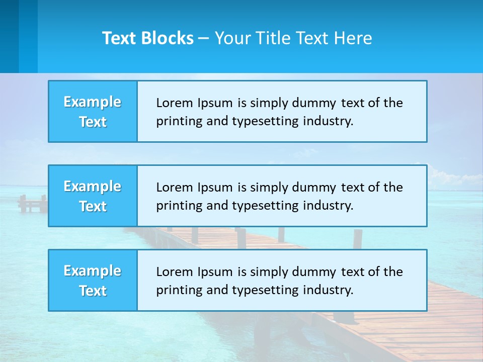 Pier By The Sea PowerPoint Template