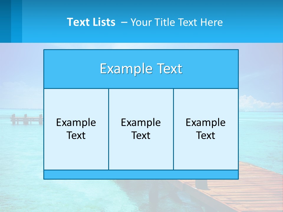 Pier By The Sea PowerPoint Template