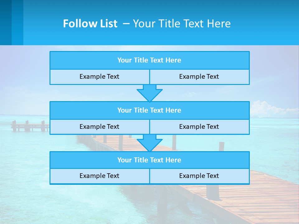 Pier By The Sea PowerPoint Template