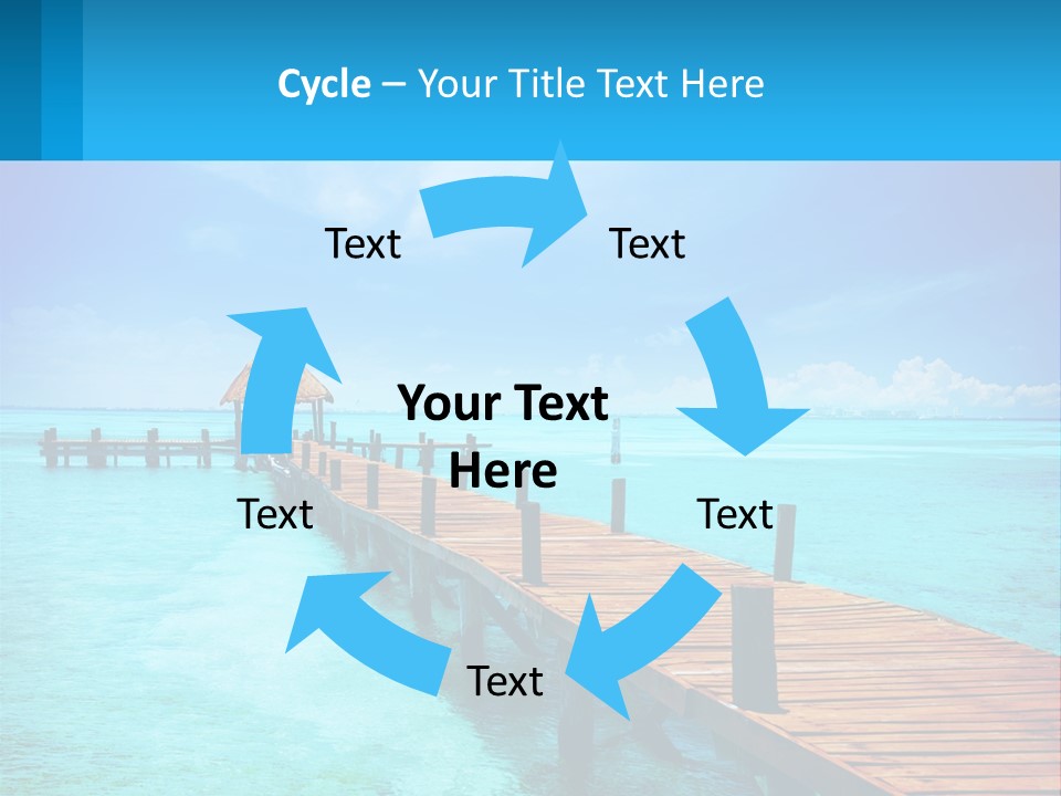 Pier By The Sea PowerPoint Template