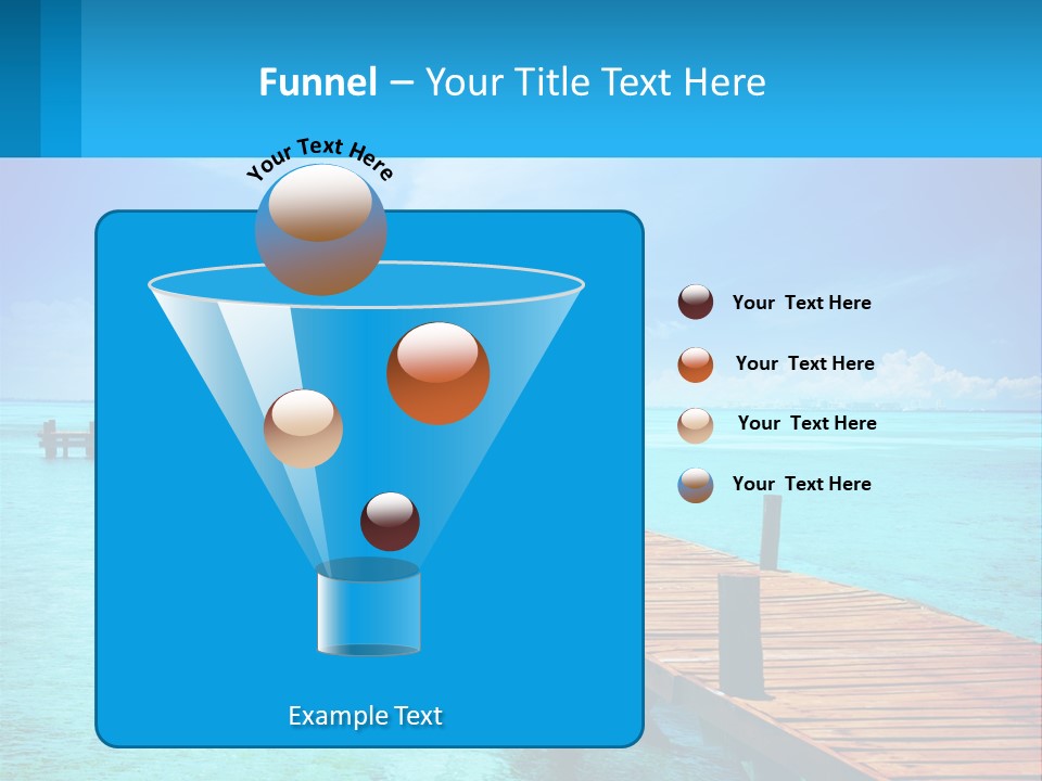Pier By The Sea PowerPoint Template