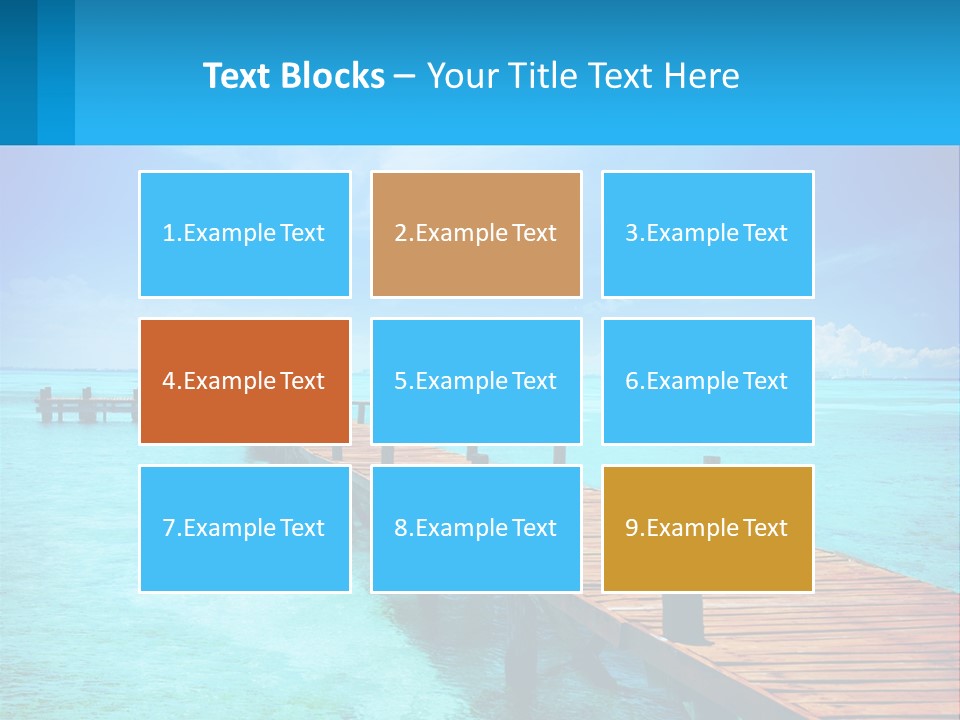 Pier By The Sea PowerPoint Template