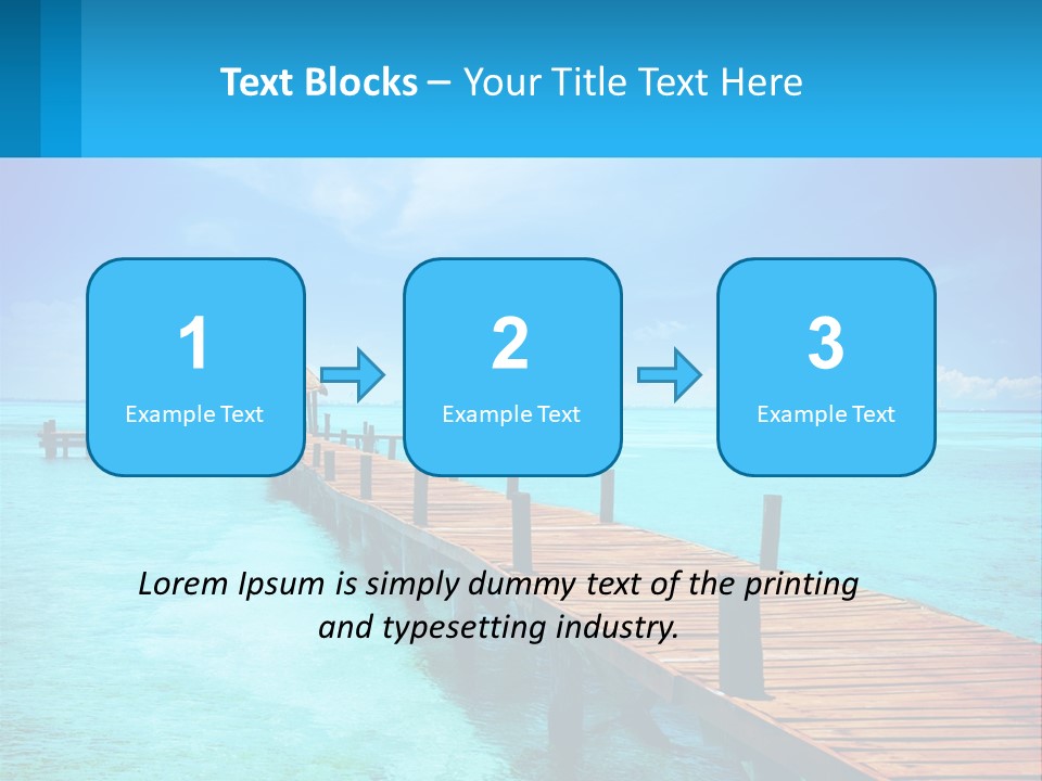 Pier By The Sea PowerPoint Template