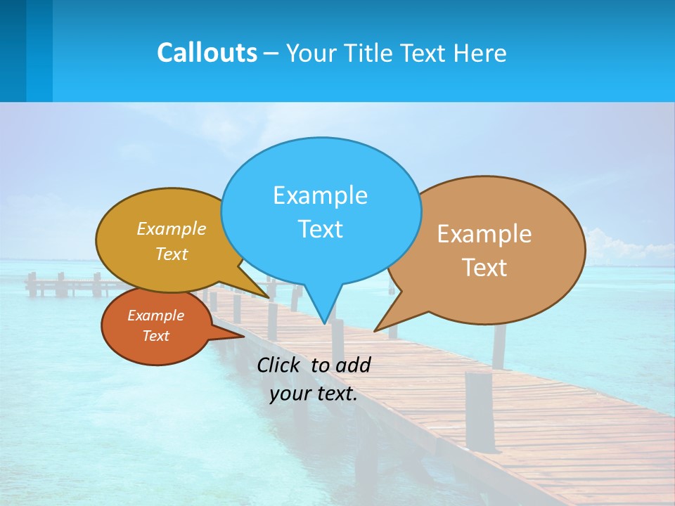 Pier By The Sea PowerPoint Template