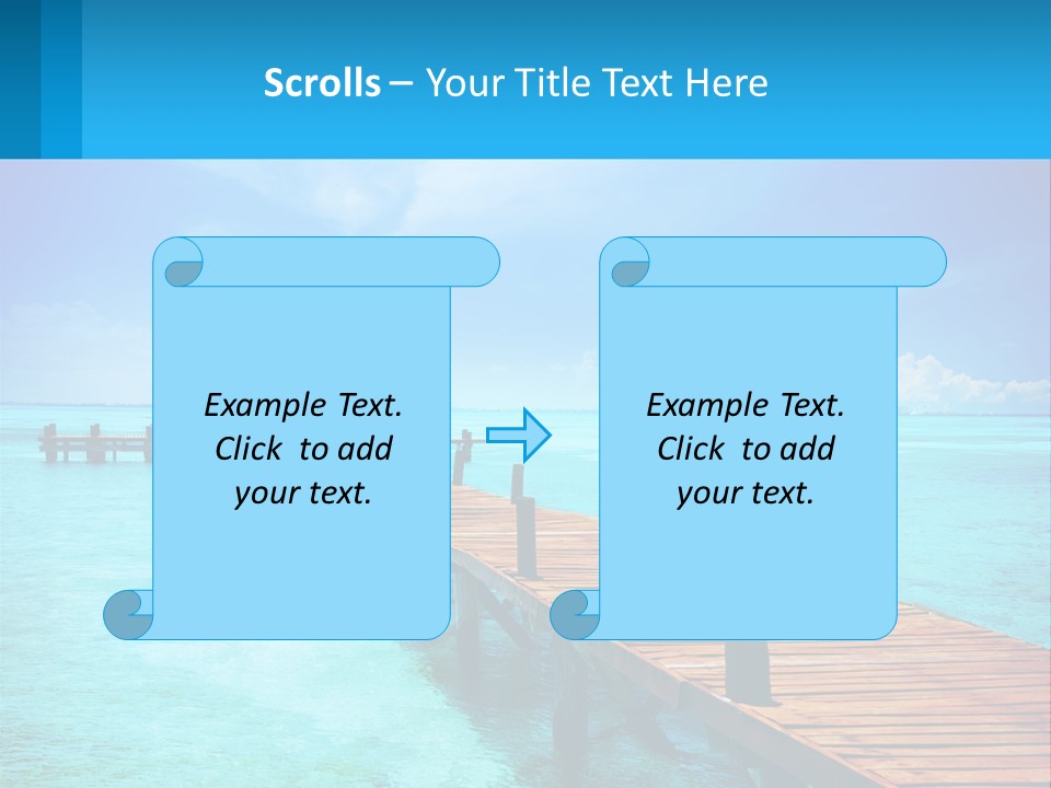 Pier By The Sea PowerPoint Template