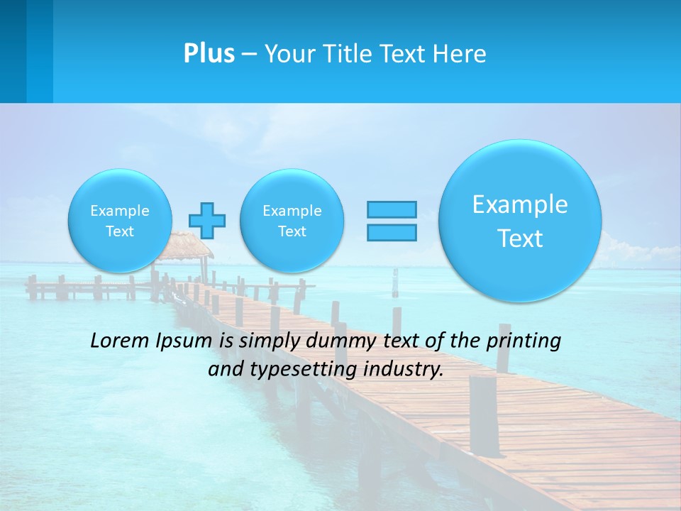 Pier By The Sea PowerPoint Template