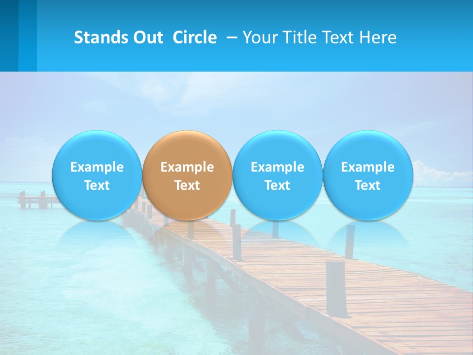 Pier By The Sea PowerPoint Template