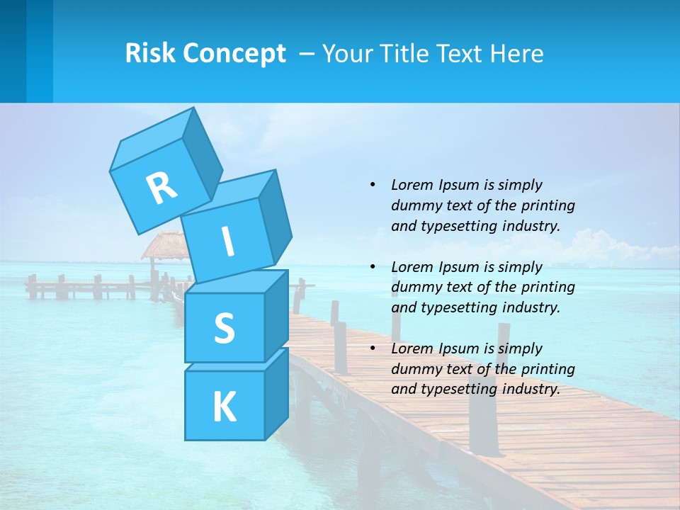 Pier By The Sea PowerPoint Template