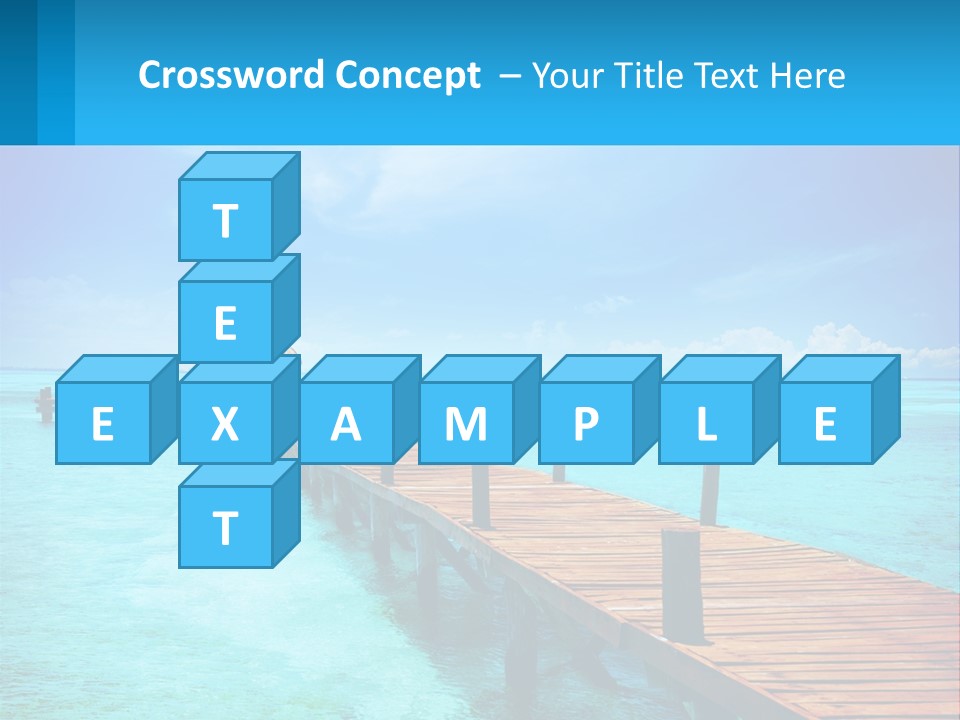 Pier By The Sea PowerPoint Template