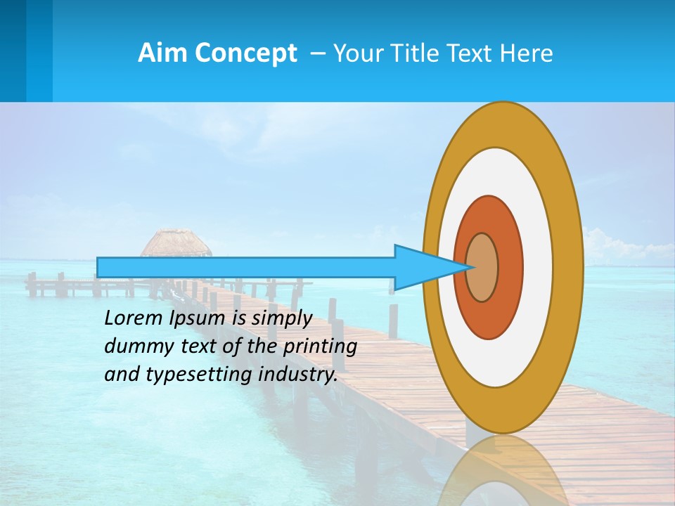 Pier By The Sea PowerPoint Template