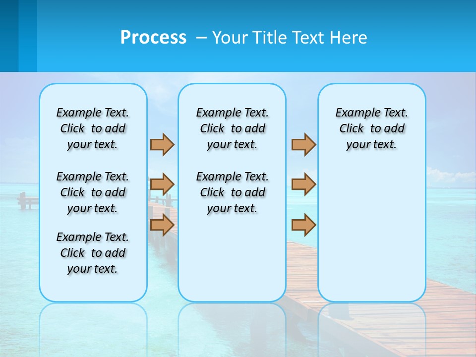 Pier By The Sea PowerPoint Template