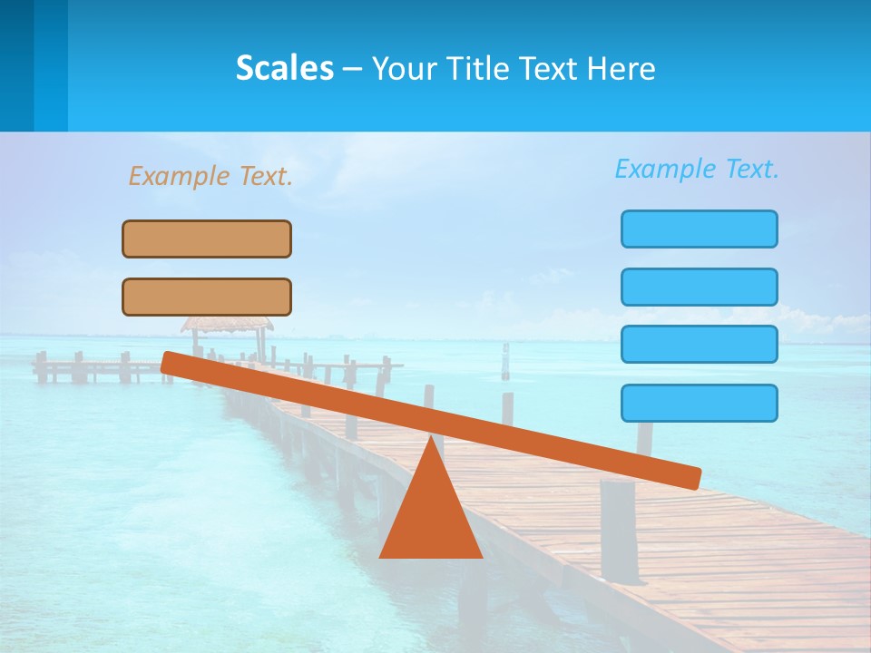 Pier By The Sea PowerPoint Template