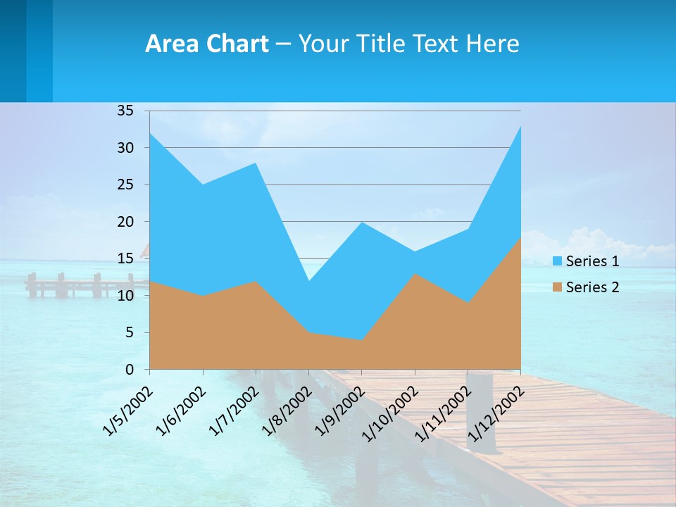 Pier By The Sea PowerPoint Template