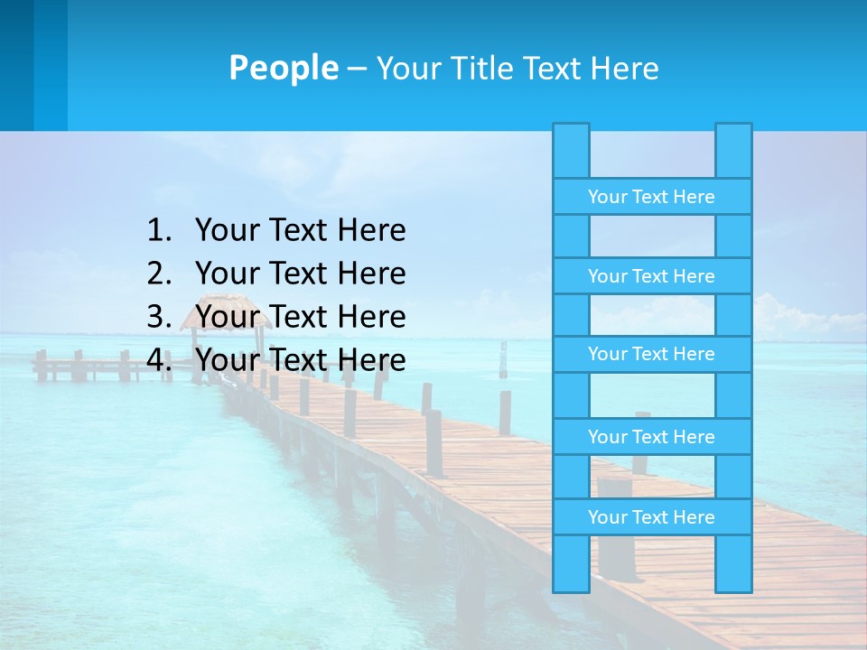 Pier By The Sea PowerPoint Template