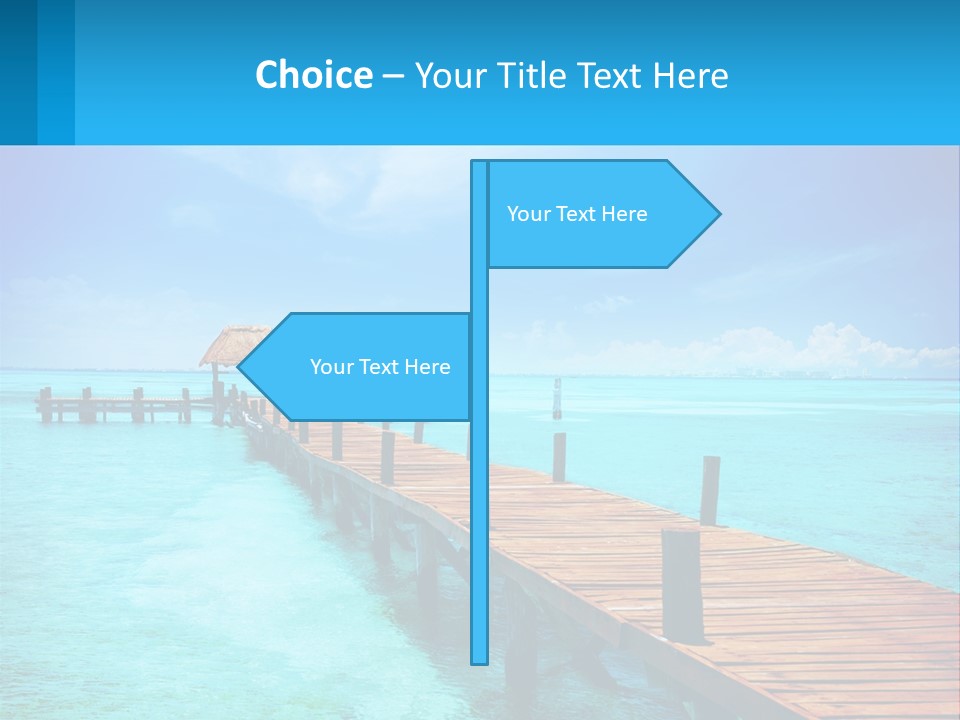 Pier By The Sea PowerPoint Template