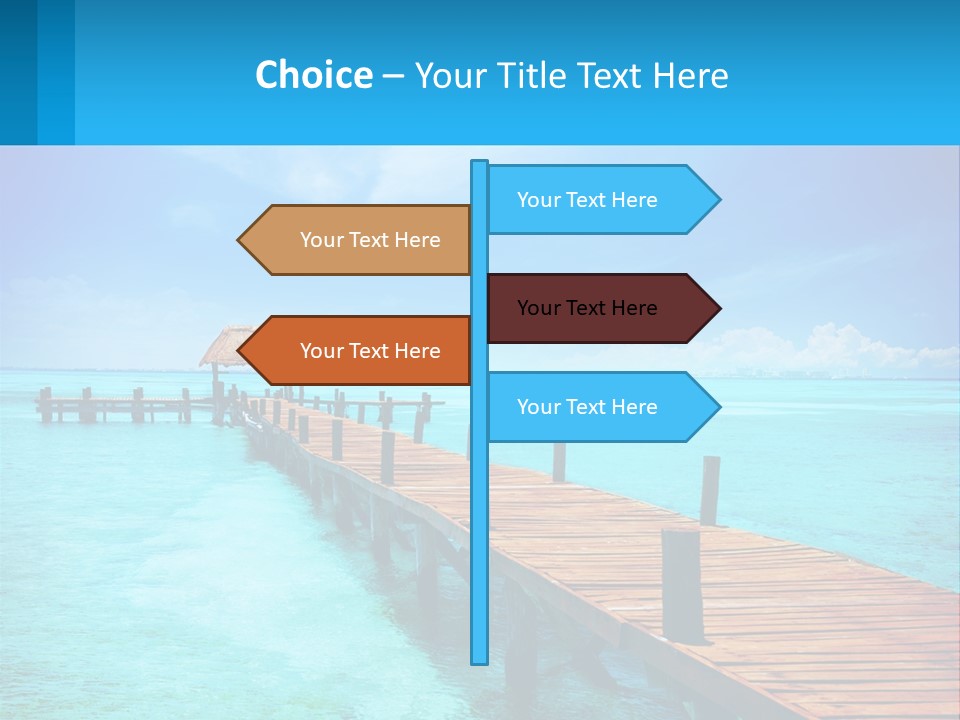 Pier By The Sea PowerPoint Template