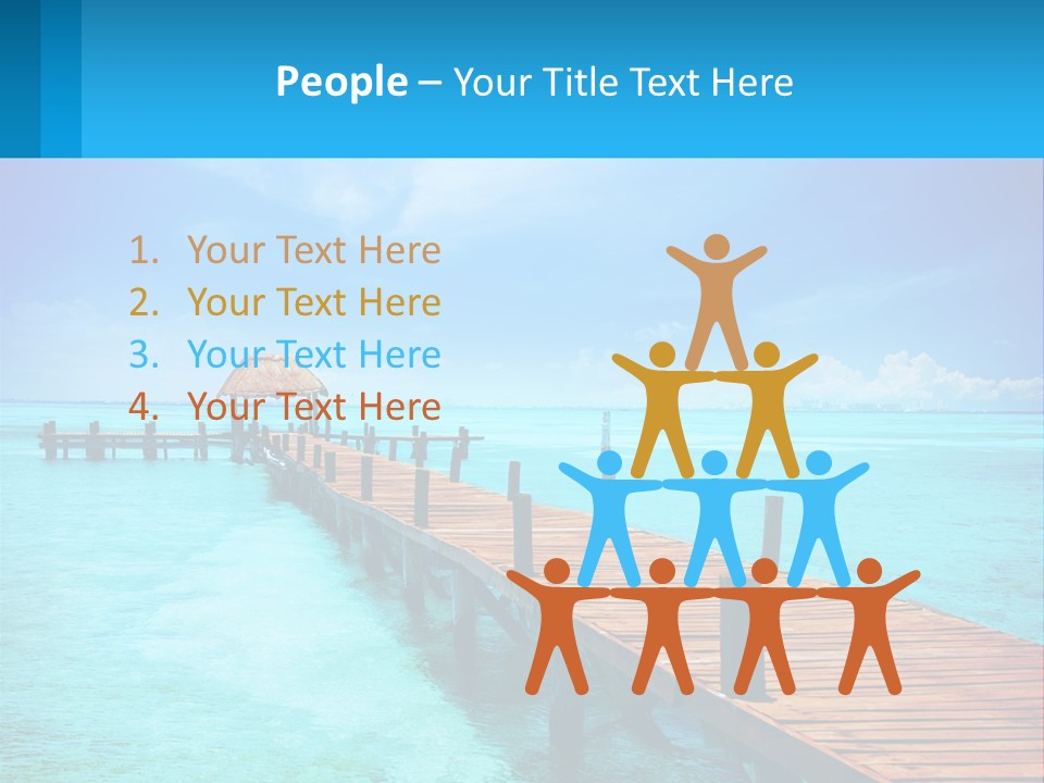 Pier By The Sea PowerPoint Template