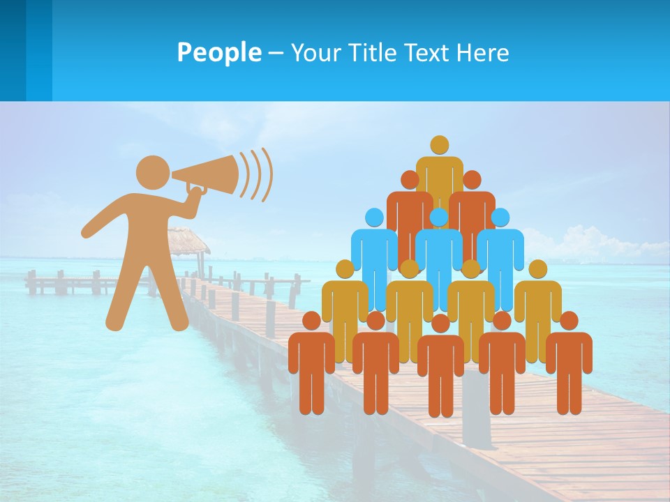 Pier By The Sea PowerPoint Template