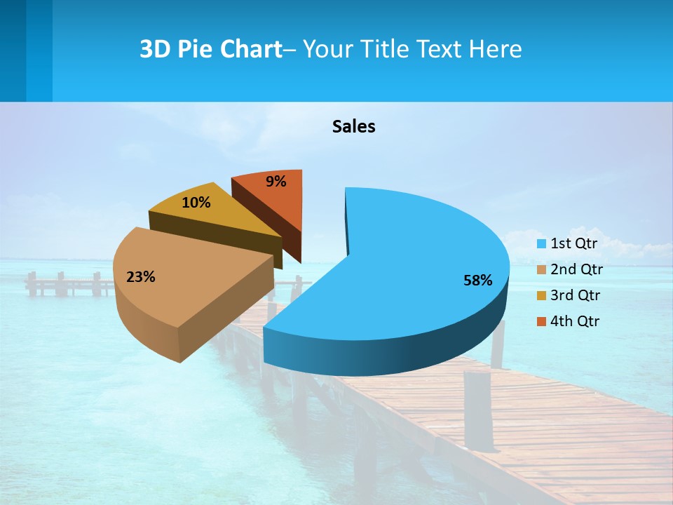 Pier By The Sea PowerPoint Template
